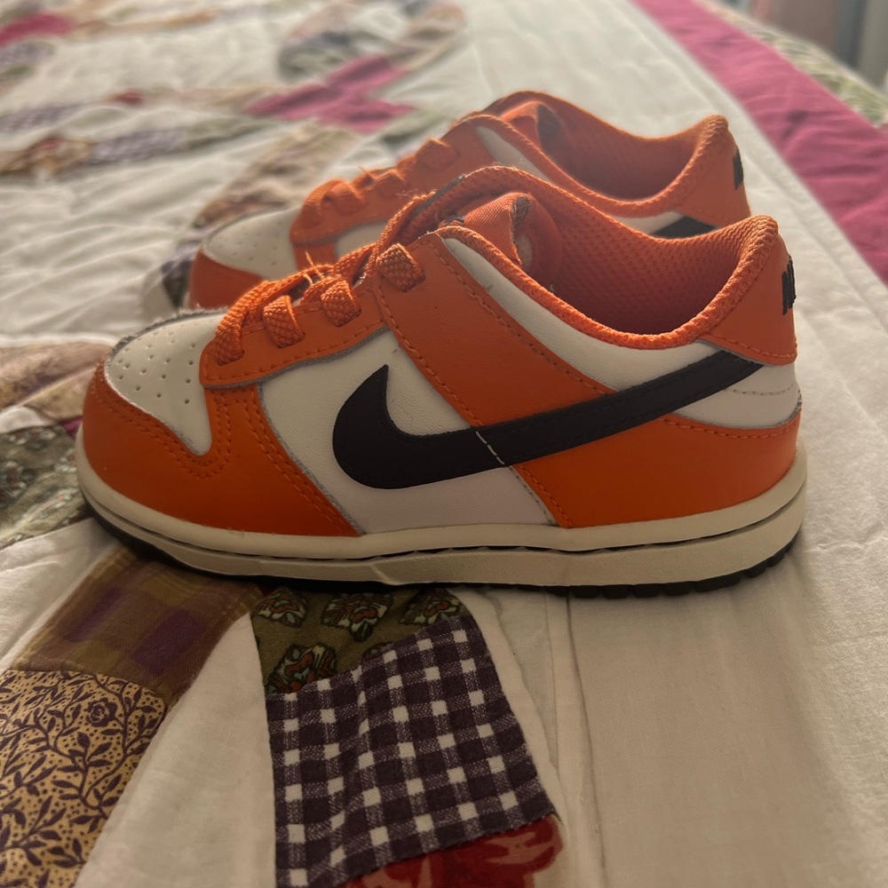 Nike Kids Sneakers - Orange and White